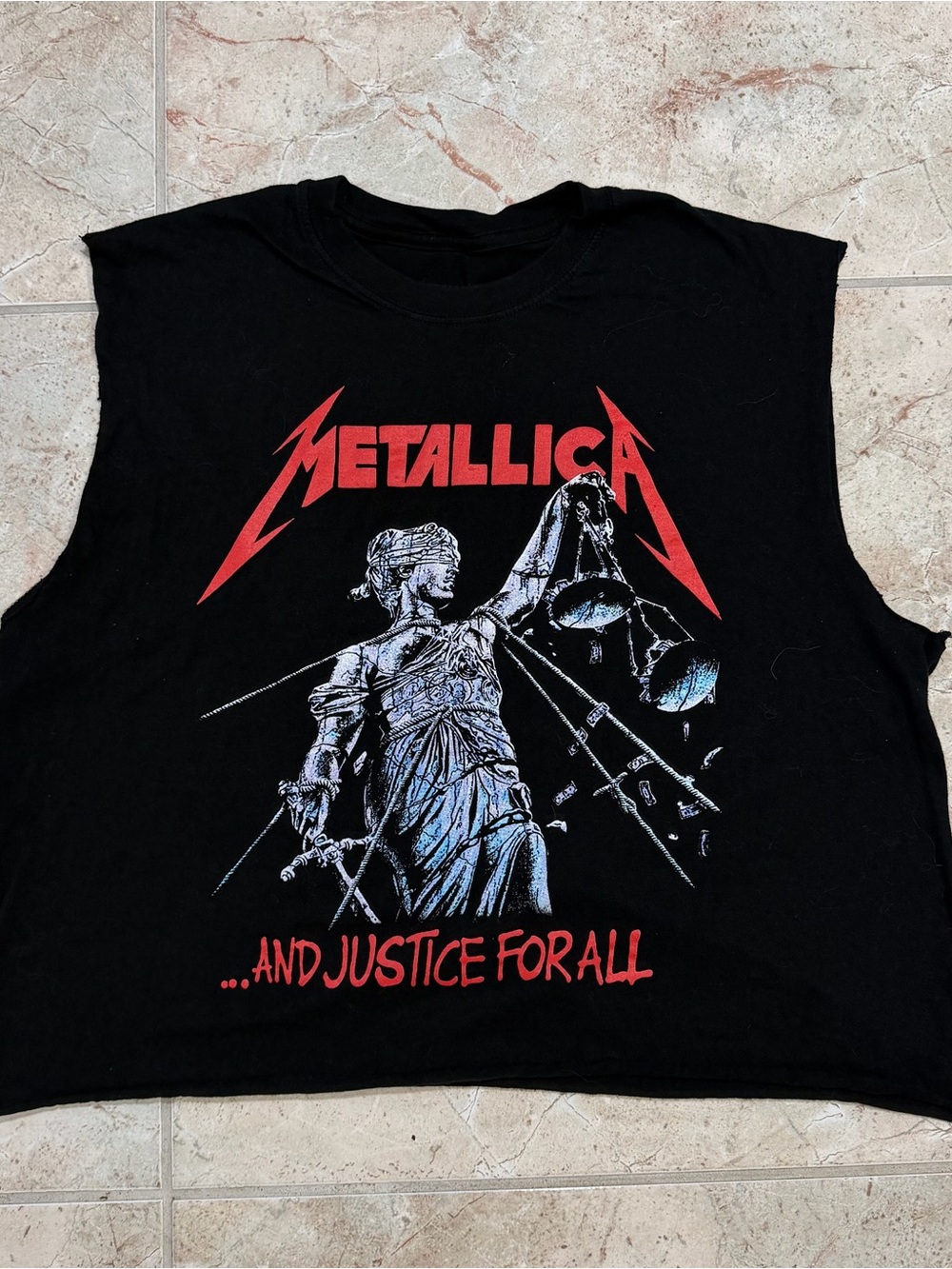 Metallica Justice for All black tank top